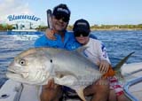 Large jack caught an fishing charter near Fort Pierce.